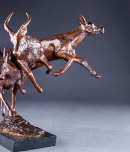 A sculpture by Sally Amoore who works from a studio at home in West Wales